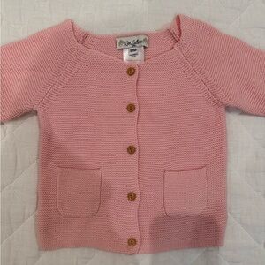 Les Lutins Baby Girl Pink Knit Cardigan 9M